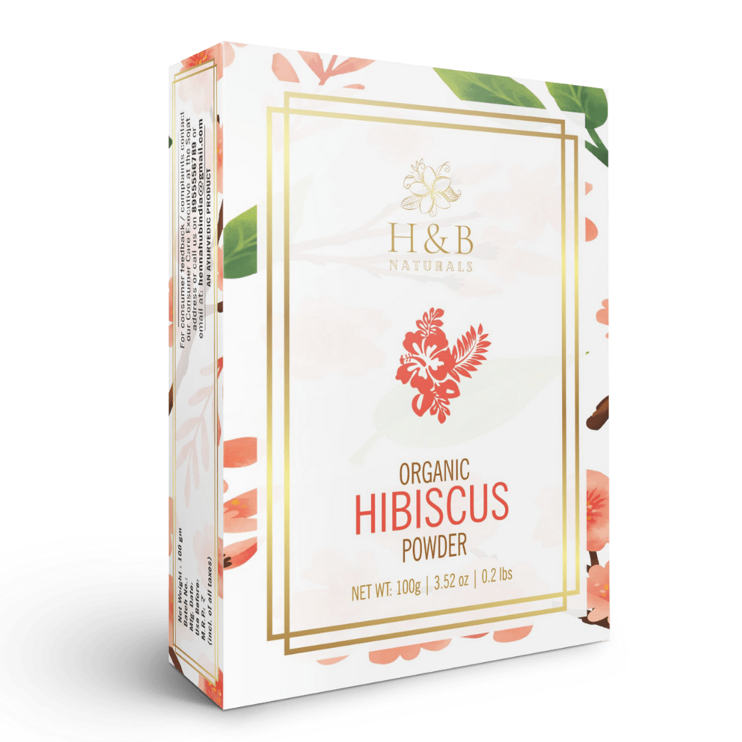 hb hibiscus powder 100gm box pack