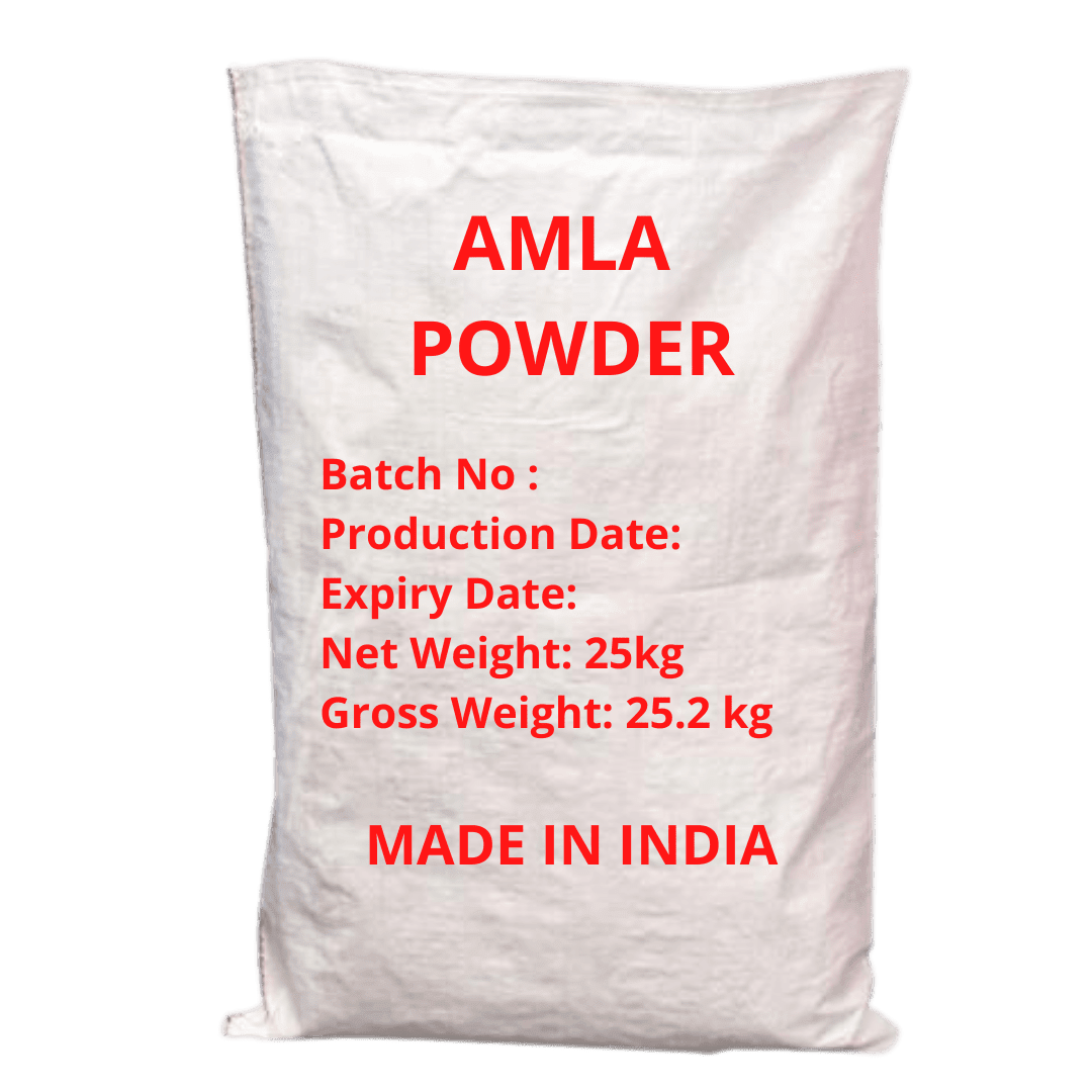 hennahub amla powder 25kg pp bag pack