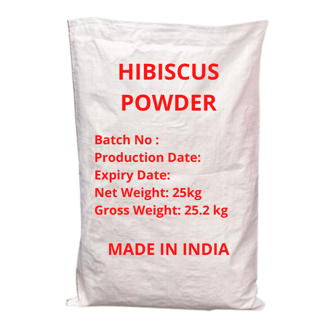 hennahub hibiscus powder 25kg pp bag