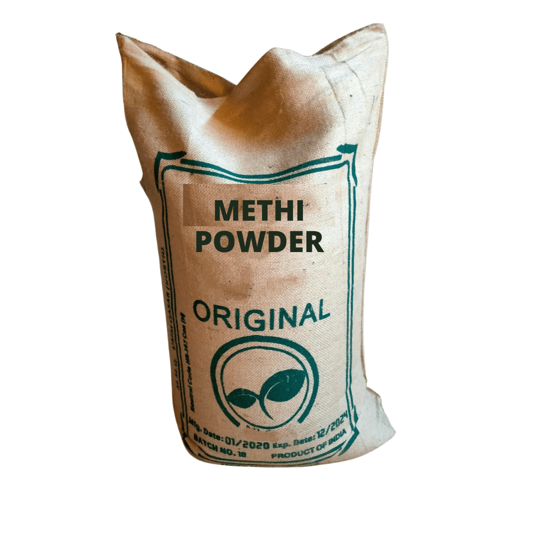 hennahub methi powder 25kg jute bag