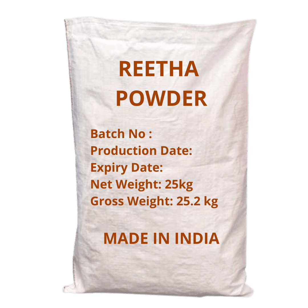 hennahub reetha powder 25kg pp bag
