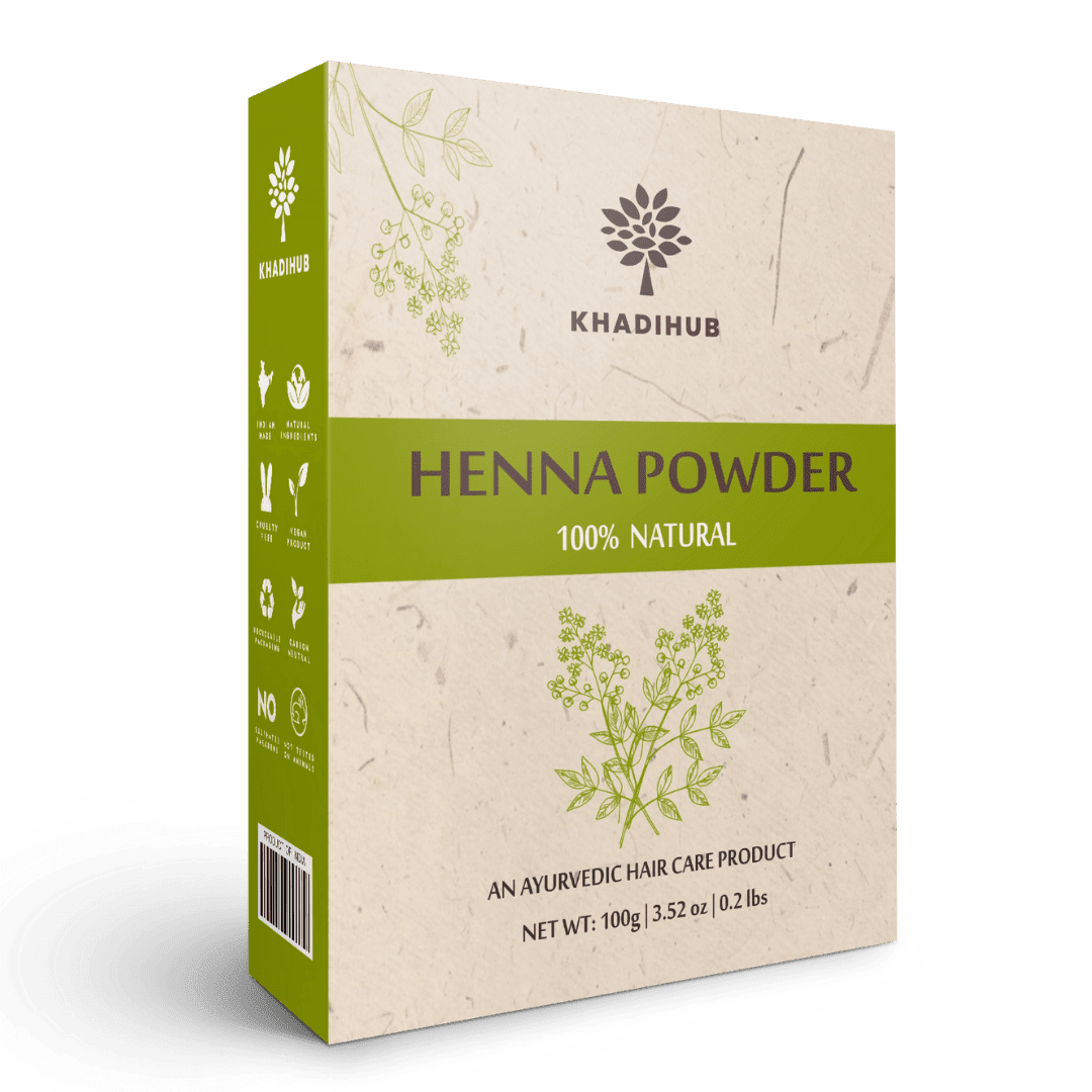 khadihub 100gm natural henna powder