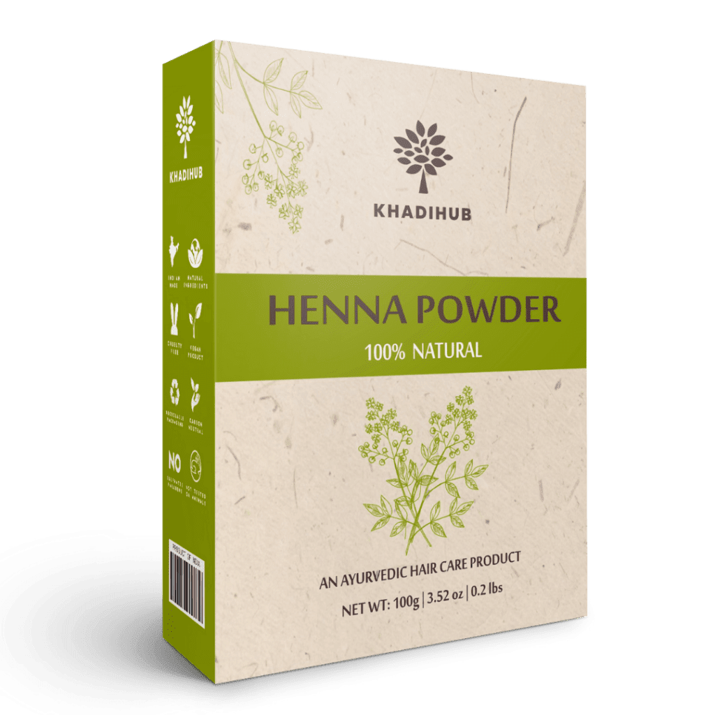 khadihub herbal henna 100gm box pack