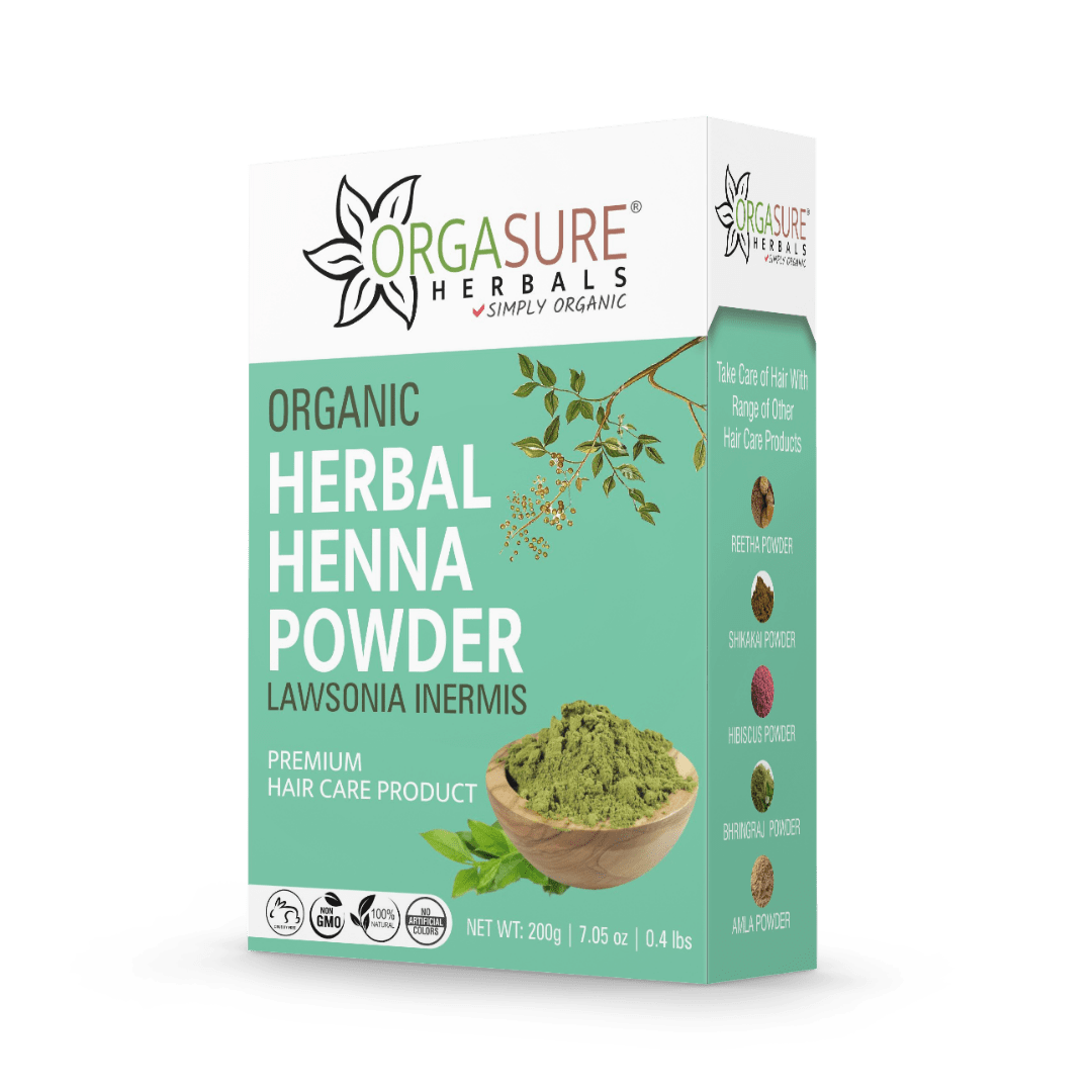 orgasure herbal henna 200gm box pack