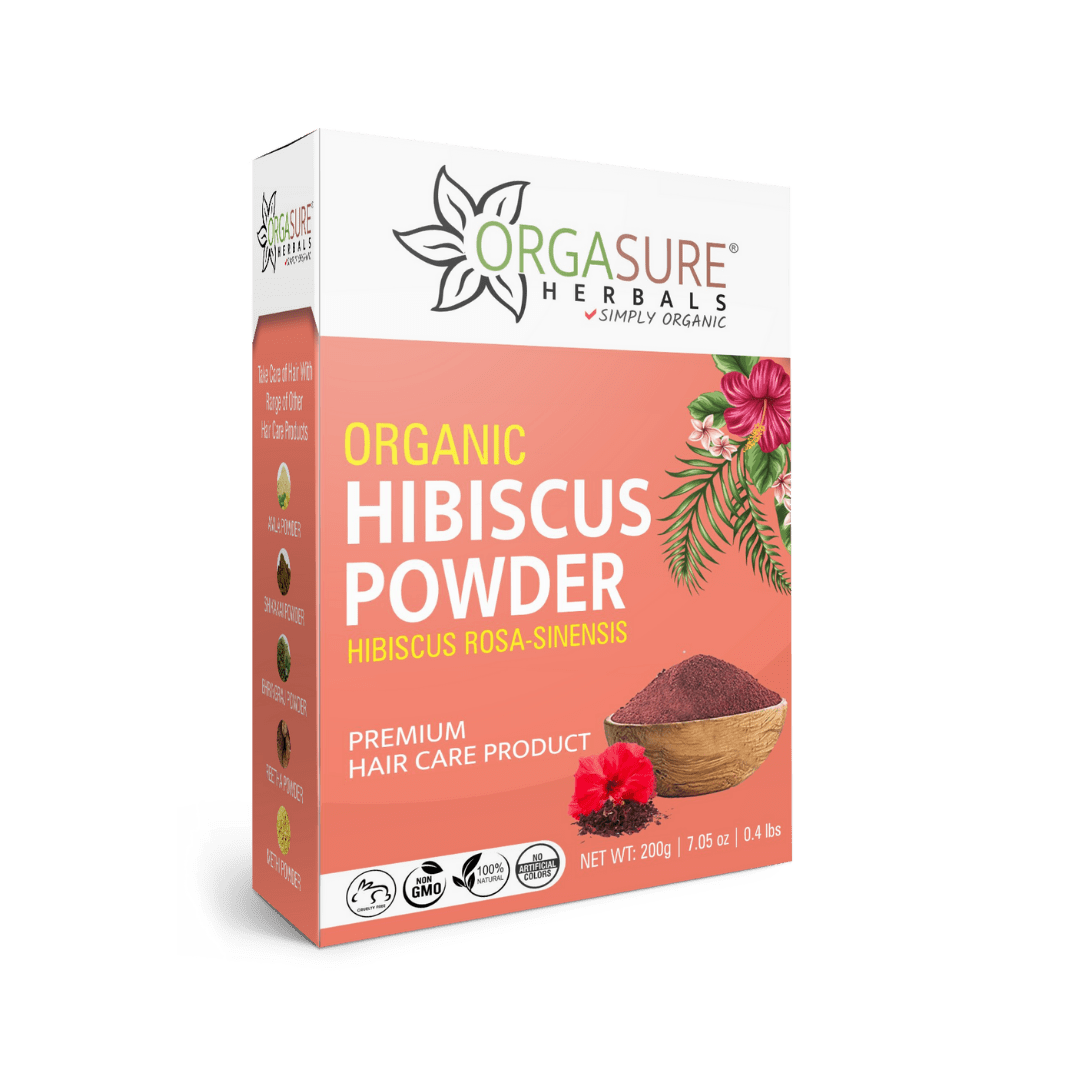 orgasure hibiscus powder 200gm box pack