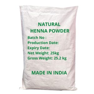 hennahub 25kg pp bag packing