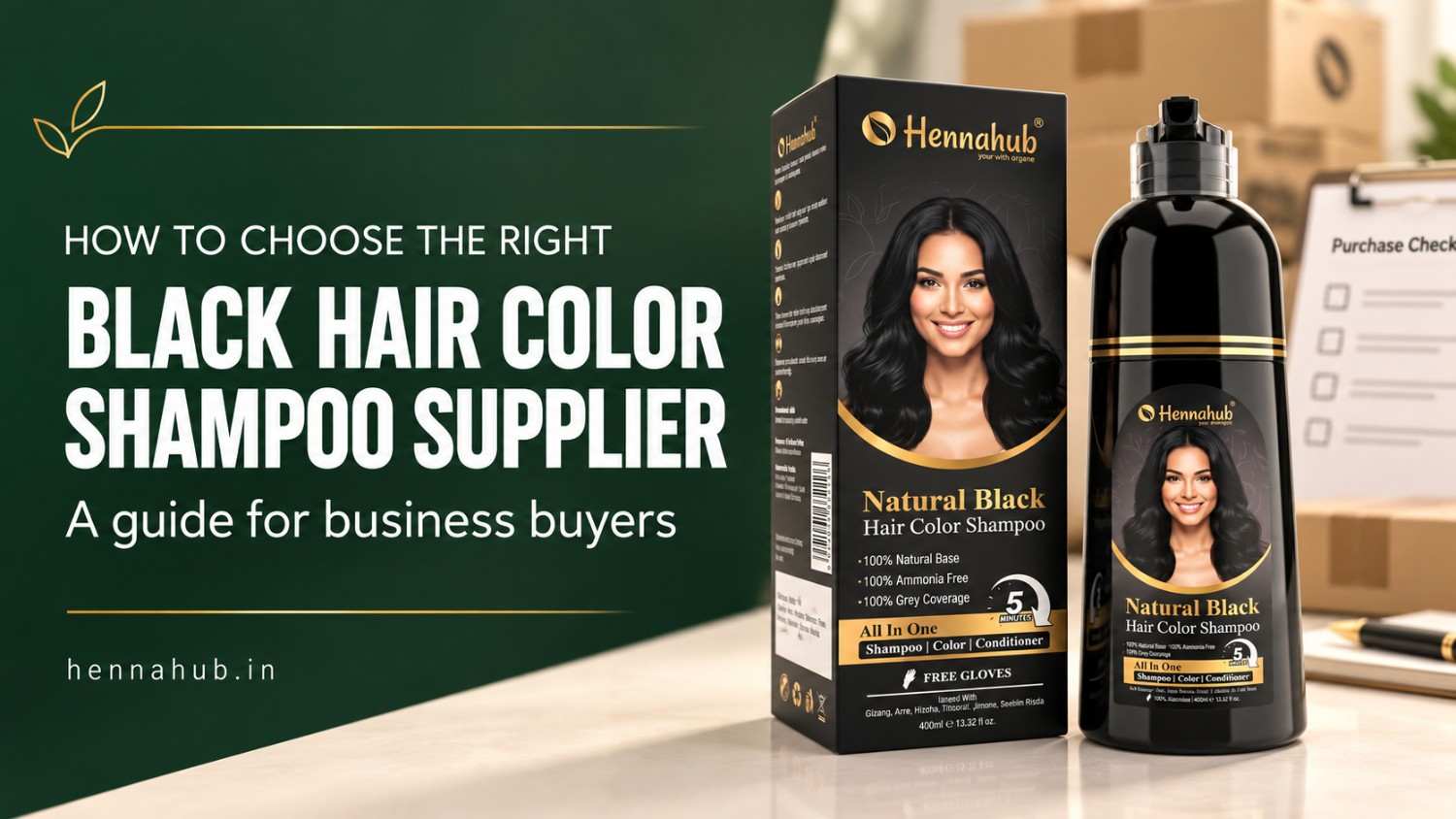 How to Choose a Black Hair Color Shampoo Supplier for Your Business